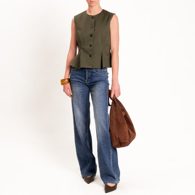 Tensione in-Gilet in cotone - militare