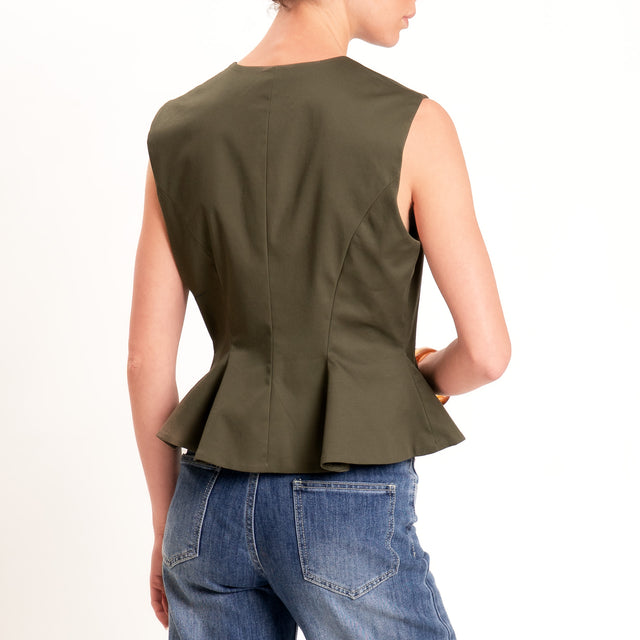 Tensione in-Gilet in cotone - militare