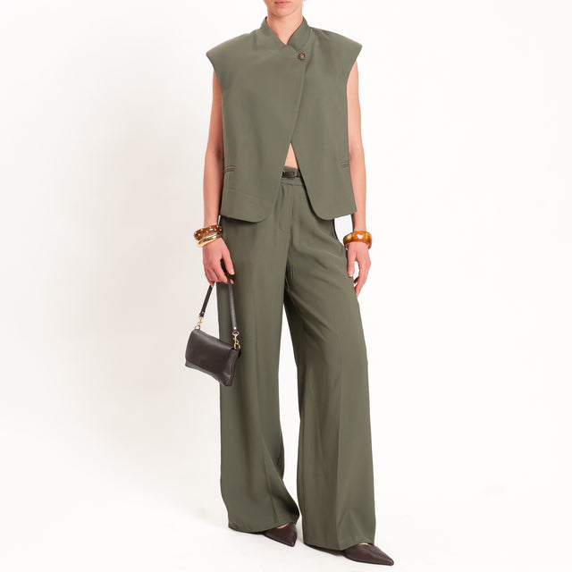 Tensione in-Gilet chiusura asimmetrica - militare