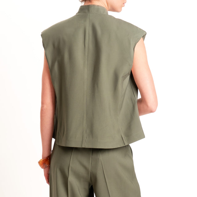 Tensione in-Gilet chiusura asimmetrica - militare