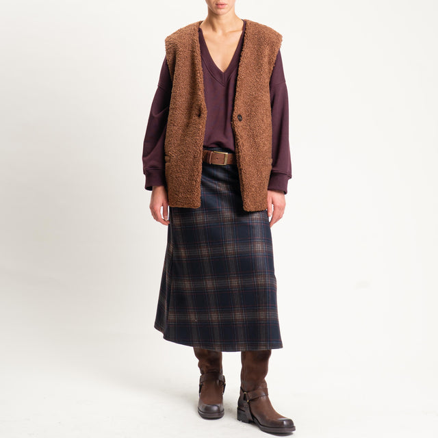 Tensione in-Gilet teddy - bruciato