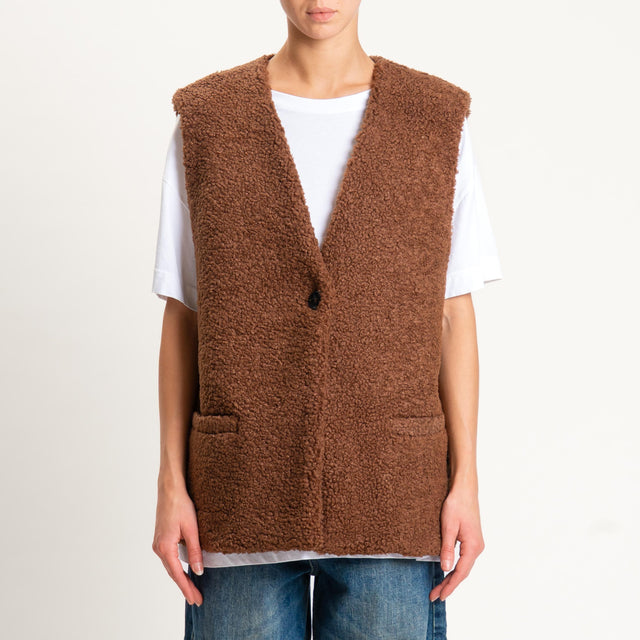 Tensione in-Gilet teddy - bruciato