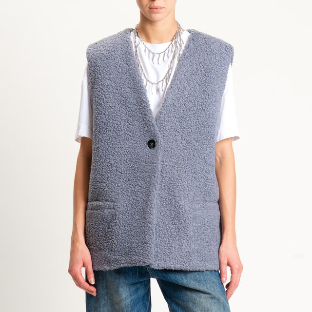Tensione in-Gilet teddy - grigio