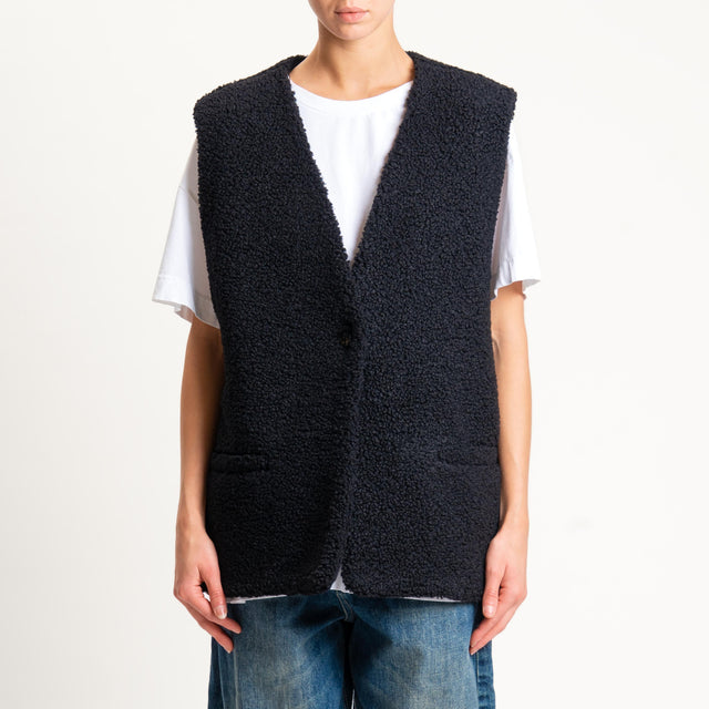 Tensione in-Gilet teddy - nero