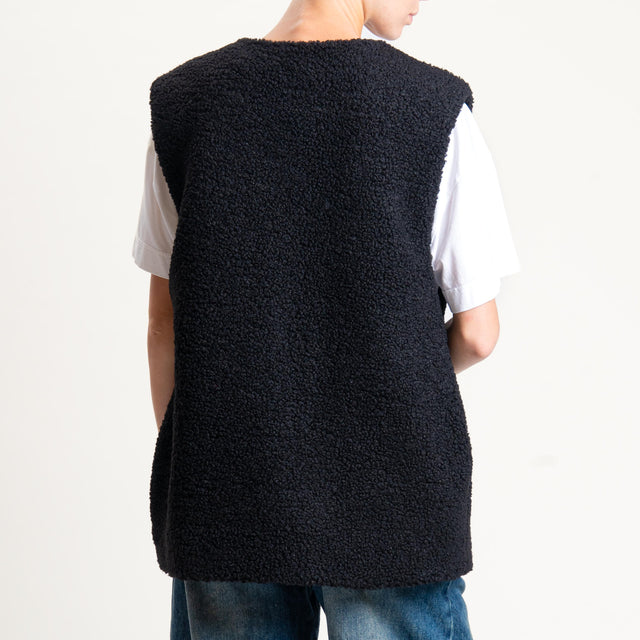 Tensione in-Gilet teddy - nero