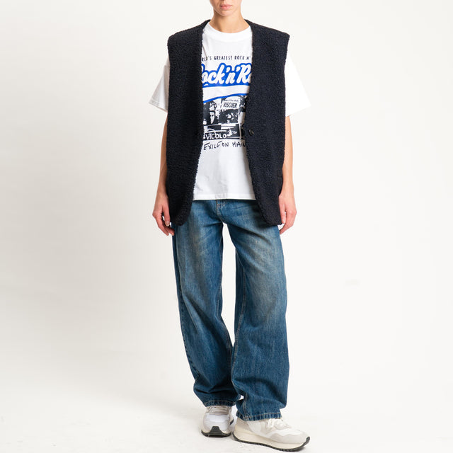Tensione in-Gilet teddy - nero