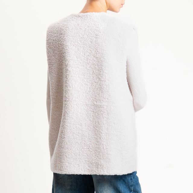 Tensione in-Gilet teddy - panna