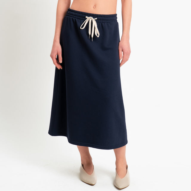 Tensione in-Gonna felpa elastico in vita - blu