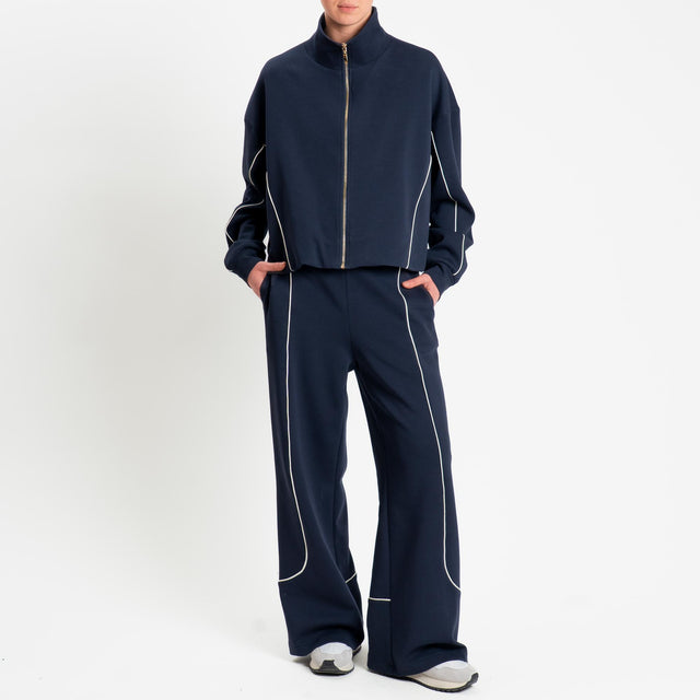 Tensione in-Giacca in felpa con zip - blu