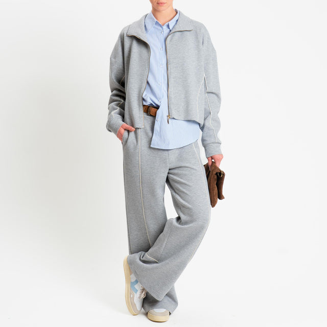 Tensione in-Giacca in felpa con zip - grigio