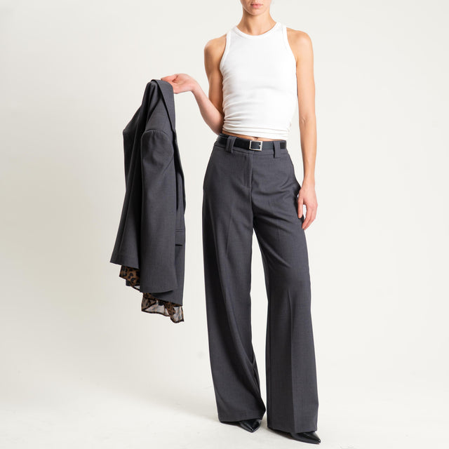 Tensione in-Pantalone con elastico dietro - antracite