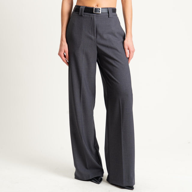 Tensione in-Pantalone con elastico dietro - antracite