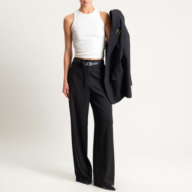 Tensione in-Pantalone con elastico dietro - nero