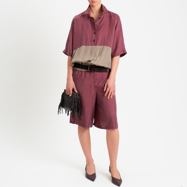 Tensione in-Bermuda in cupro - vino