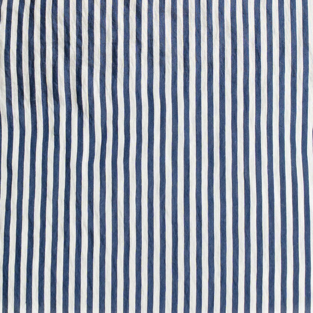 Tensione in-Pantalone a righe wide leg con bottoni - blu