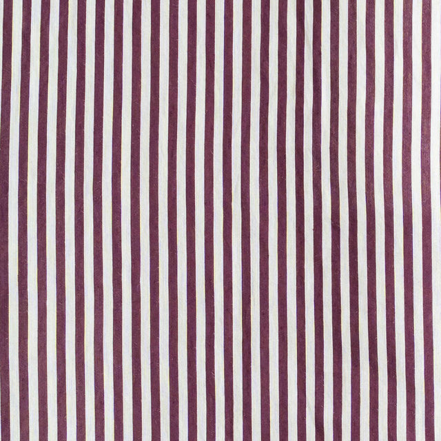 Tensione in-Pantalone a righe wide leg con bottoni - Bordeaux