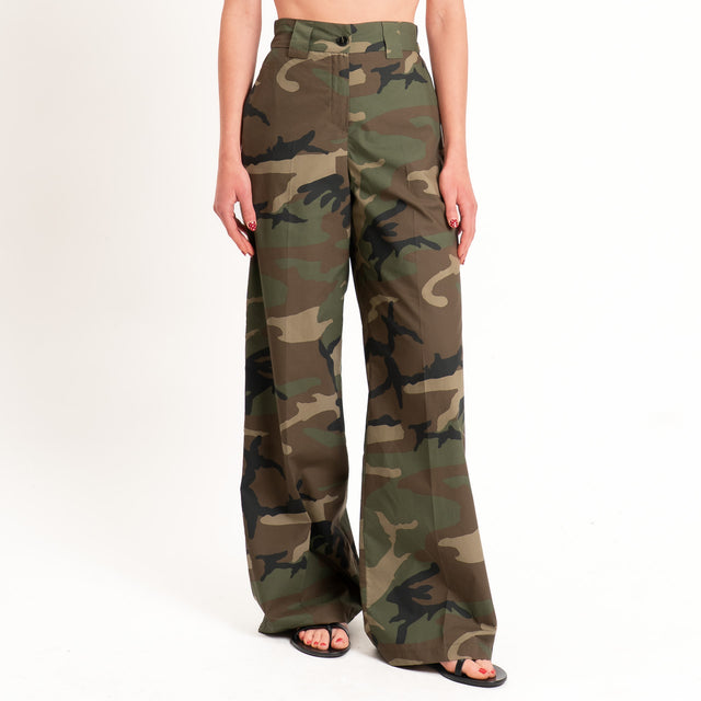 Tensione in-Pantalone camouflage cotone super light - militare/moro/beige