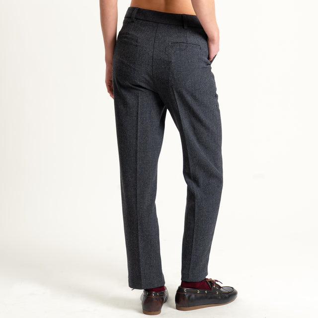 Tensione in- Pantalone tessuto diagonale - antracite melange