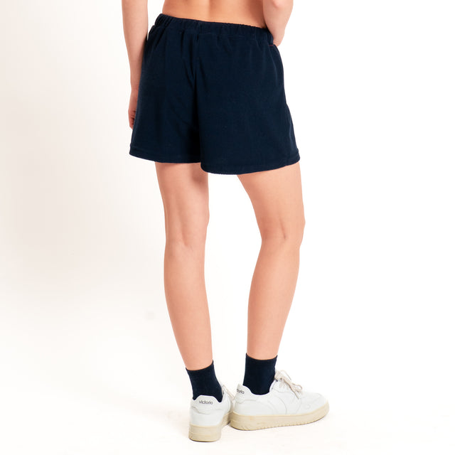 Tensione in-Shorts punto spugna n5 - Blu/bianco