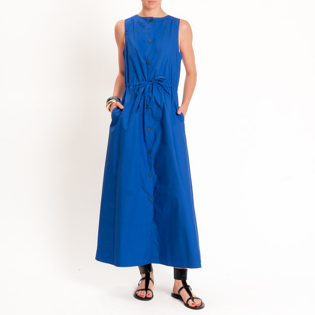 Tensione in-Chemisier smanicato con coulisse - royal