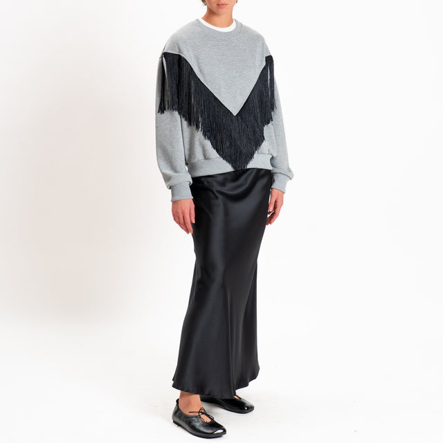 Tensione in-Gonna satin elastico in vita - nero
