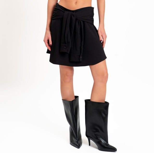 Tensione in-Minigonna zip dietro - nero