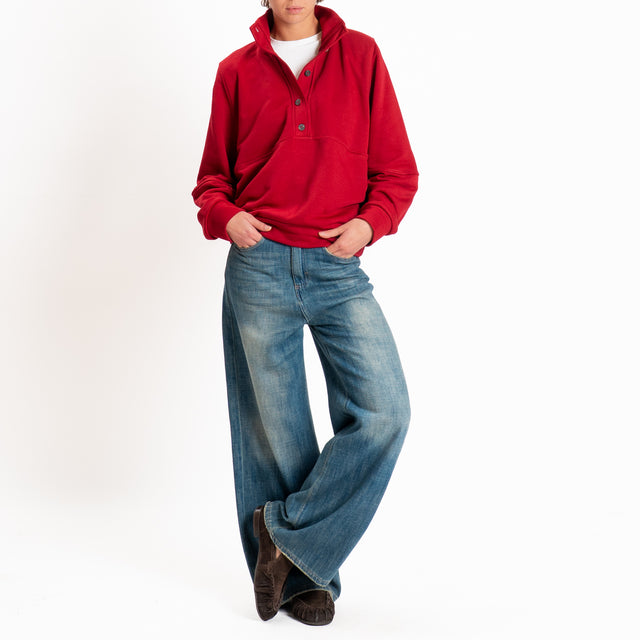 Tensione in-Felpa serafino - rosso