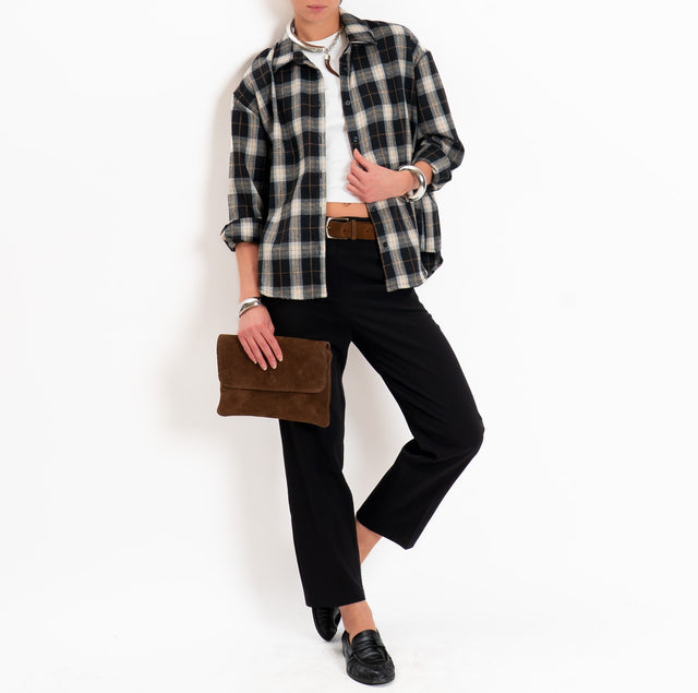 Tensione in-Pantalone elasticizzato straight fit - nero