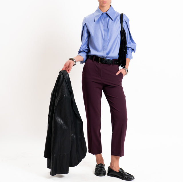 Tensione in-Pantalone elasticizzato straight fit - Bordeaux