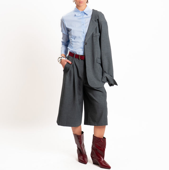 Tensione in-Bermuda con pinces - grigio