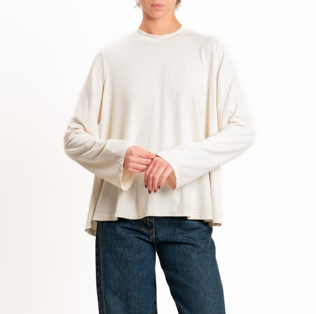 Tensione in-T-shirt ampia - burro