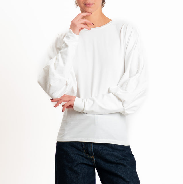 Tensione in-T-shirt wide sleeve - bianco