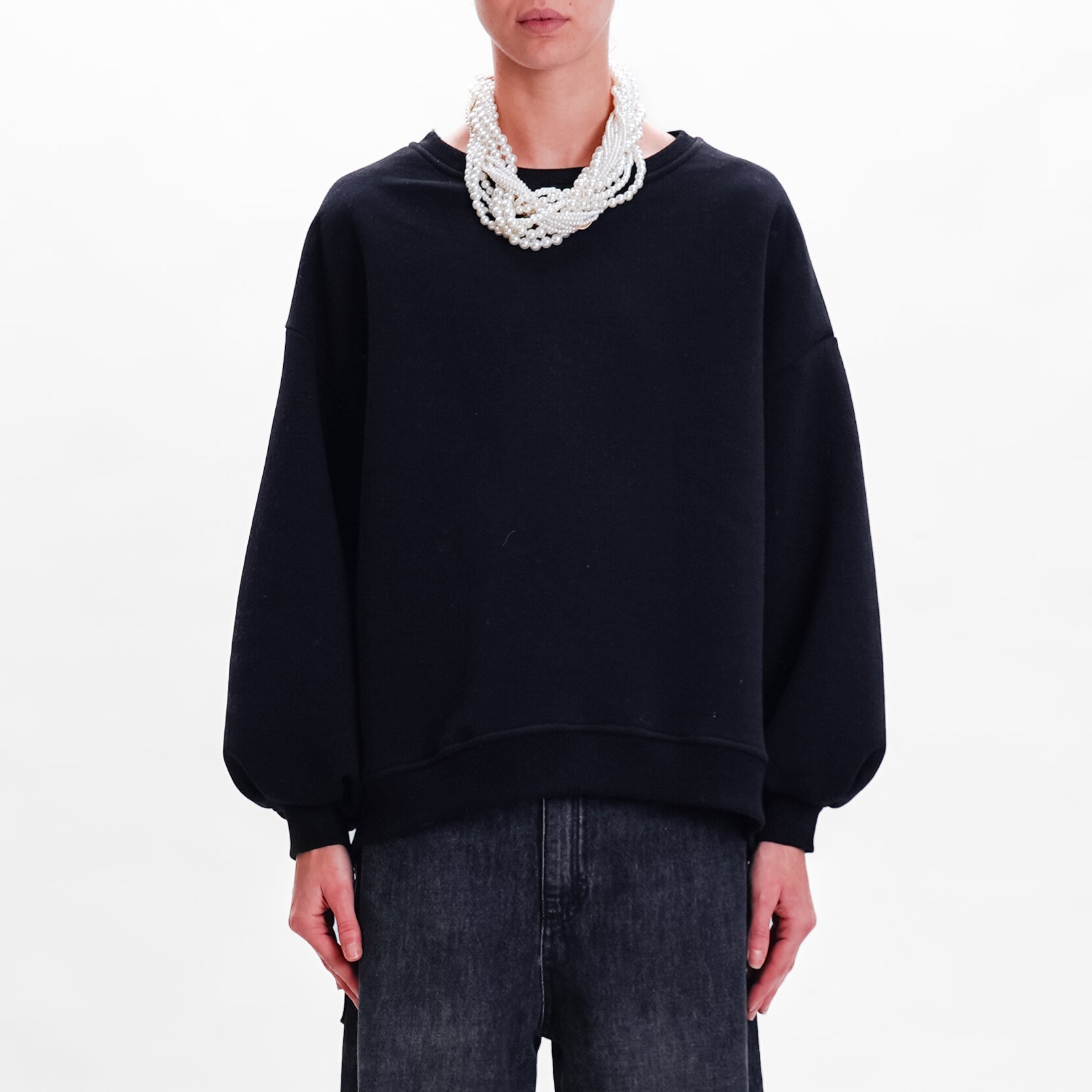 Felpa con perle clearance