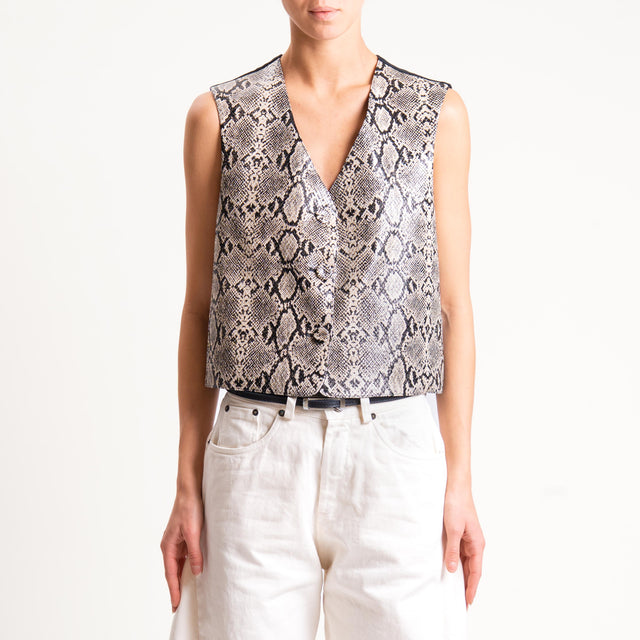 Tensione in-Gilet animalier - nero/beige