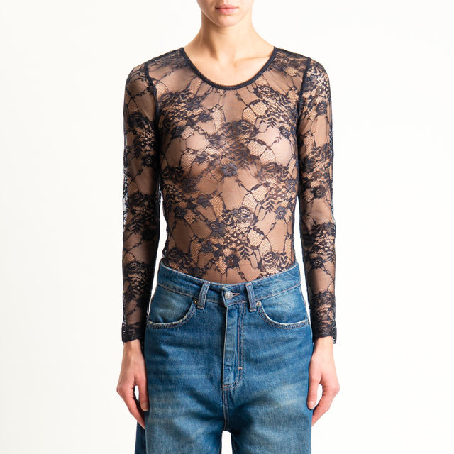Tensione in-Body in pizzo - nero