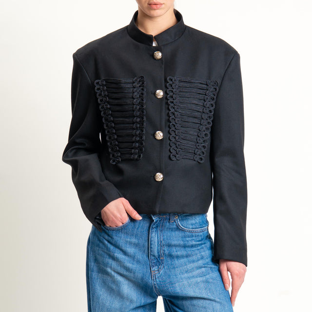 Tensione in-Giacca con applicazioni - nero/oro