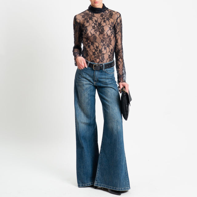 Tensione in-Body in pizzo - nero