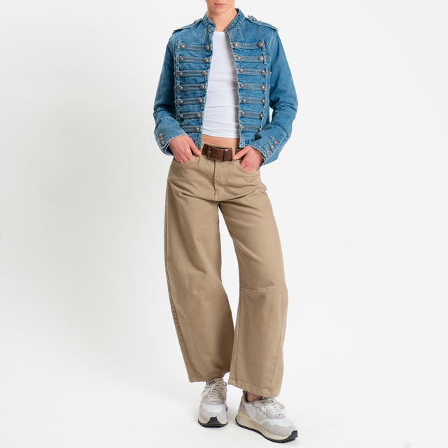 Tensione in-Giacca jeans napoleon - denim