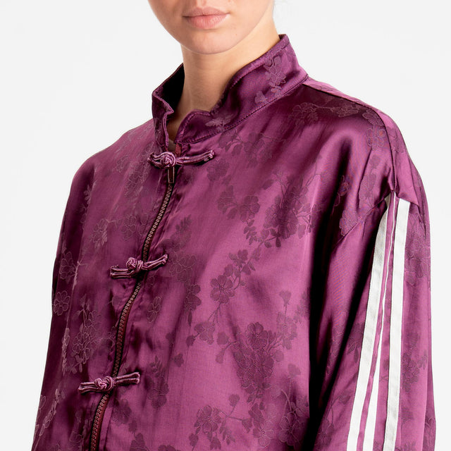 Tensione in-Bomber mandarin damascato - vino