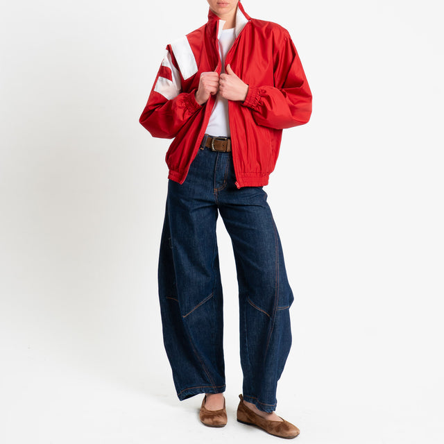 Tensione in-Bomber banda laterale - rosso