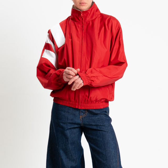 Tensione in-Bomber banda laterale - rosso