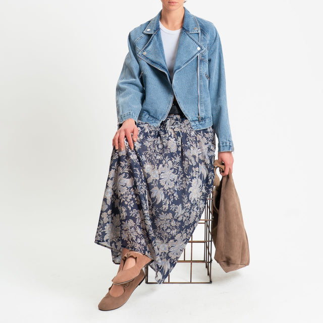 Tensione in-Giacca chiodo jeans - denim