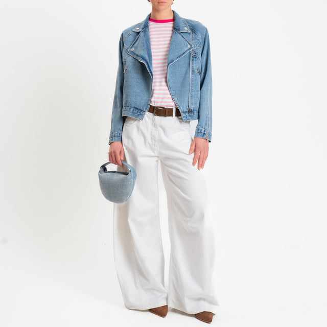 Tensione in-Giacca chiodo jeans - denim