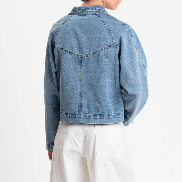 Tensione in-Giacca chiodo jeans - denim