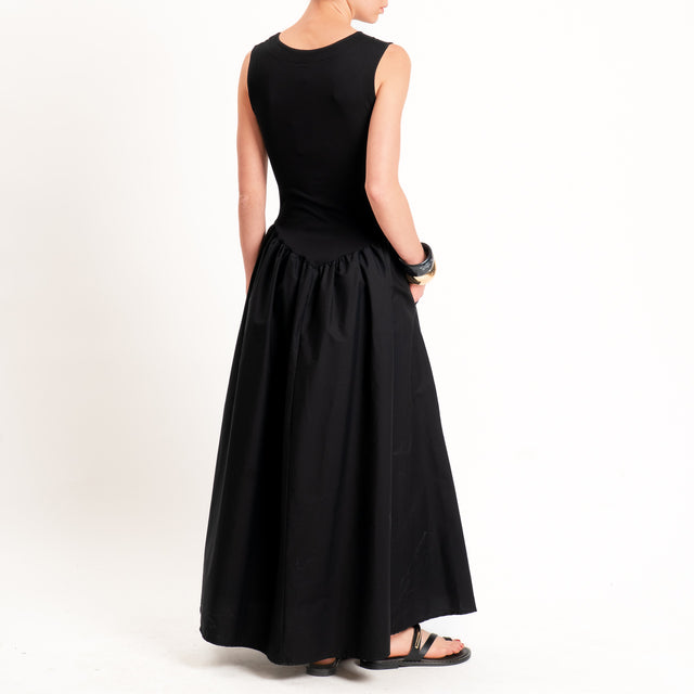 Tensione in-Abito doppio tessuto - nero/nero