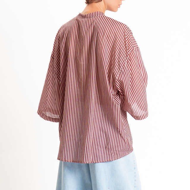 Tensione in-Camicia mussola a righe - sand/india