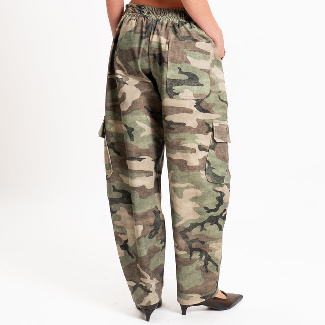 Tensione in-Pantalone cargo balloon camouflage - militare/beige/nero