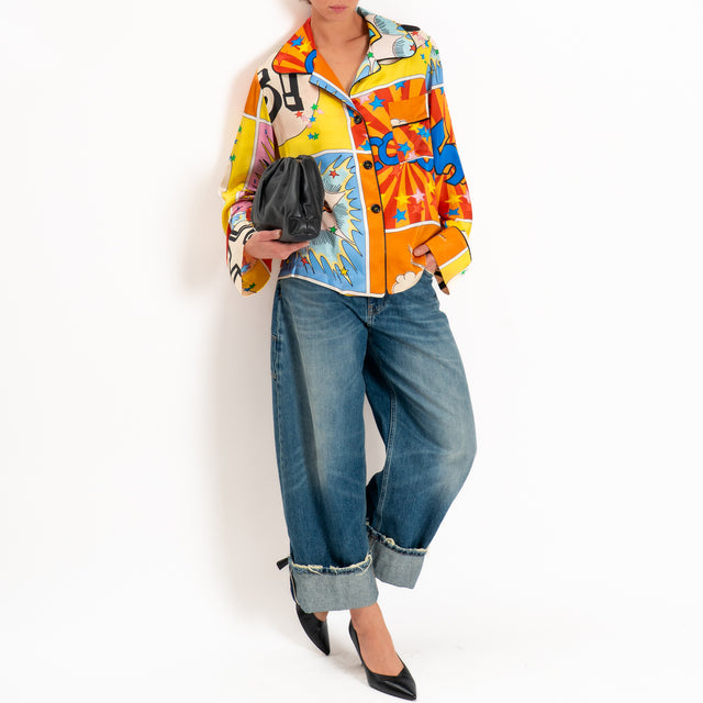 Tensione in-Camicia fantasia pop art - multicolor