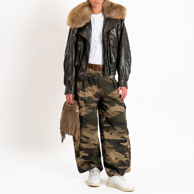 Tensione in-Pantalone cargo camouflage - militare/beige/nero