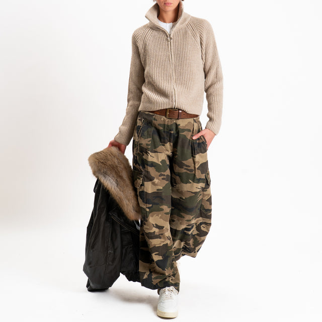 Tensione in-Pantalone cargo camouflage - militare/beige/nero